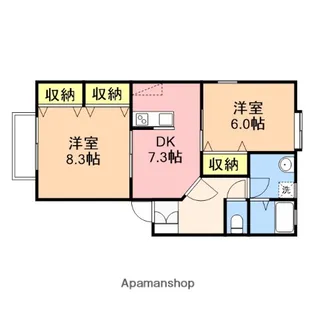 MOAH女池西【2階】の間取り