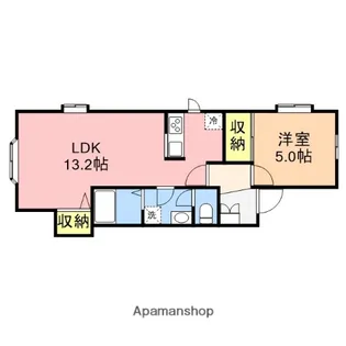 チャンティックゆたか【1階】の間取り