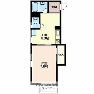 コーポピュア【201号室】の間取り