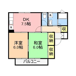 ファミール藤塚ⅡB棟【2階】の間取り