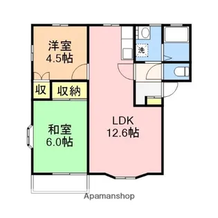 カワサキファーストハイツA棟【2階】の間取り