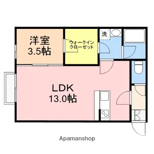サンライズ【2-10号室】の間取り