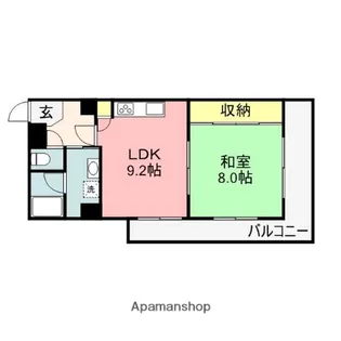 パルナス【5階】の間取り