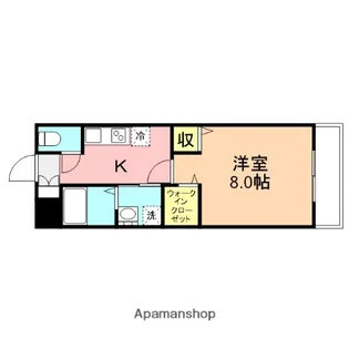 ファーストクラス白新町【2階】の間取り