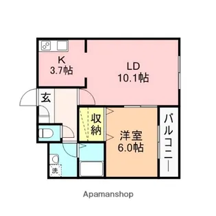 ファーストクラス白新町【2階】の間取り
