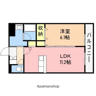 テルマ・オリゾンⅢ【5階】の間取り