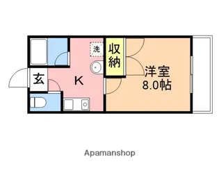 アグリフォーリオ天神【3階】の間取り