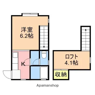 クレセントイーグル【1階】の間取り