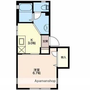 ルーチェS【2階】の間取り