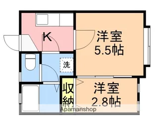 クレセントブルースカイ【1階】の間取り
