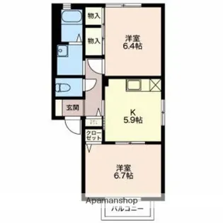 グリーンヒル8【2階】の間取り