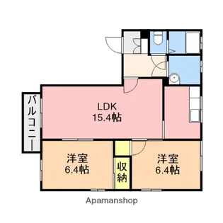 フレグランスドール【A103号室】の間取り