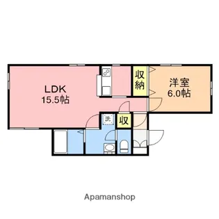 トーワ南長潟【1階】の間取り