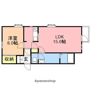 トーワ南長潟【2階】の間取り