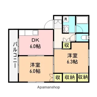 グラディート【1階】の間取り