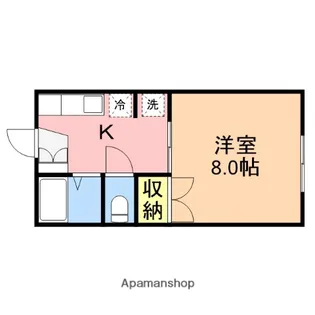 エステート近江B棟【2階】の間取り