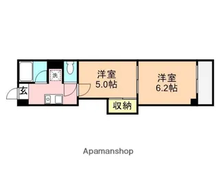 レジデンスカープ新潟【8階】の間取り