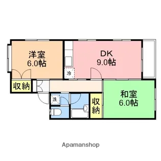 コーポミモザ【205号室】の間取り