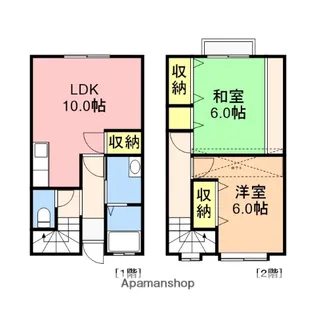 ふぁみーゆ紫竹山【3号室】の間取り
