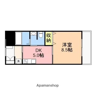 サポートタウン河渡【306号室】の間取り