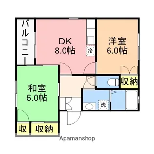 パルテール小金A【302号室】の間取り