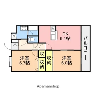 ベロウリベルタ【505号室】の間取り