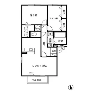 エミネンス A【2階】の間取り