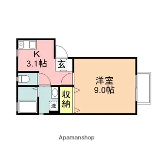 ノーブルカノン【2階】の間取り