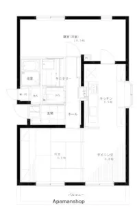 ファミーユ小金B【402号室】の間取り