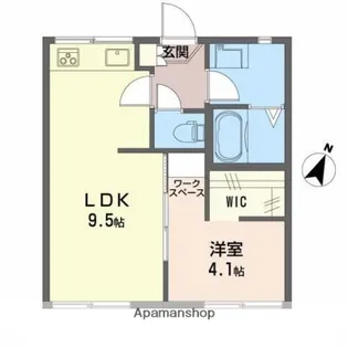 フォーブル下所【1階】の間取り