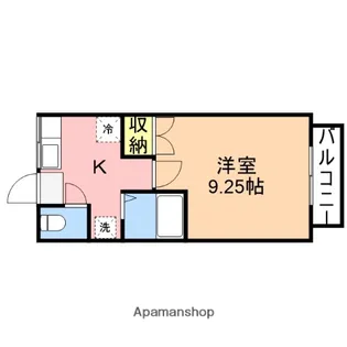 サンセリテ【A206号室】の間取り