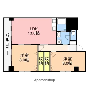 高志ハイツ【301号室】の間取り