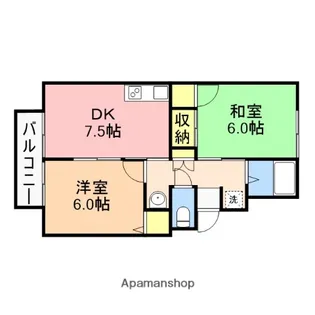 セジュール元町A【2階】の間取り