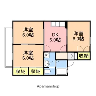 サウスリベール【102号室】の間取り