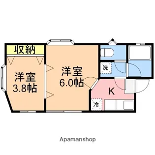 クレセント山の手21【1階】の間取り