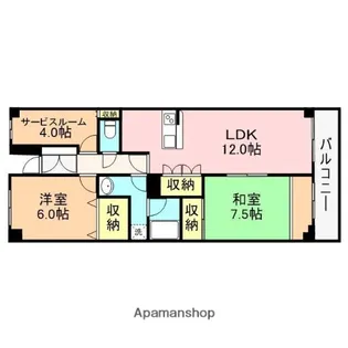 アスティオン東中島【204号室】の間取り