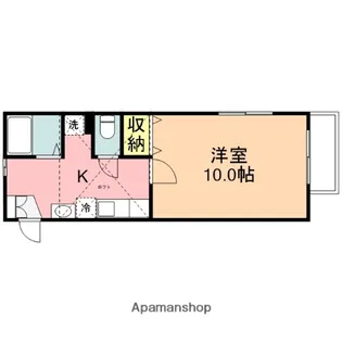 リエート東中島【1階】の間取り