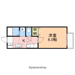 リエート東中島【2階】の間取り