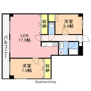 フローラルとやのⅢ【4階】の間取り