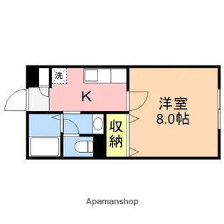 サンロイヤル白山浦【1階】の間取り