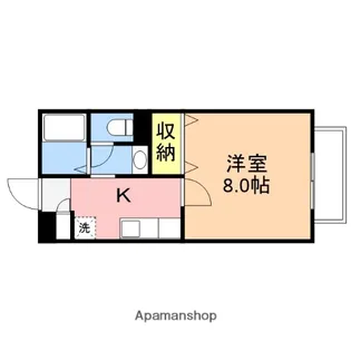 サンロイヤル白山浦【2階】の間取り