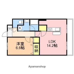 ブレジオくりの木【504号室】の間取り