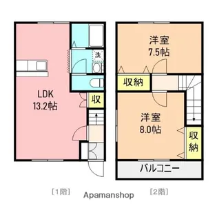 メゾンブライト【1階】の間取り