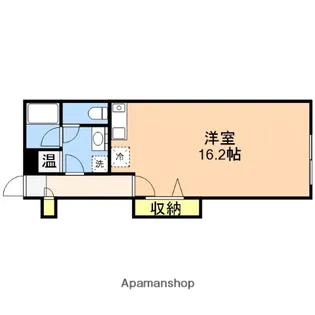 ブランカ万代【102号室】の間取り