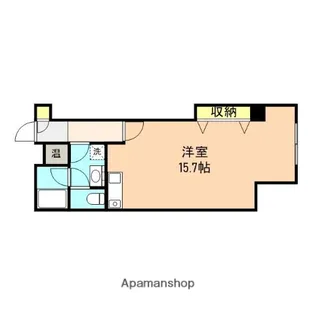 ブランカ万代【1階】の間取り