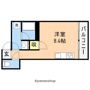 サンテラス石宮【403号室】の間取り