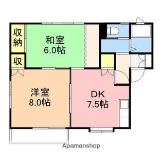 サントリーナブルーム【1階】の間取り