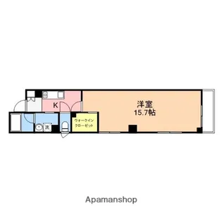 サンジェーヌ本町【401号室】の間取り