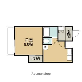 ラ・メゾン・ドゥ・コリン【305号室】の間取り