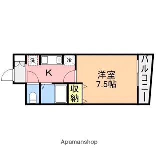 マンショングレイス【4階】の間取り